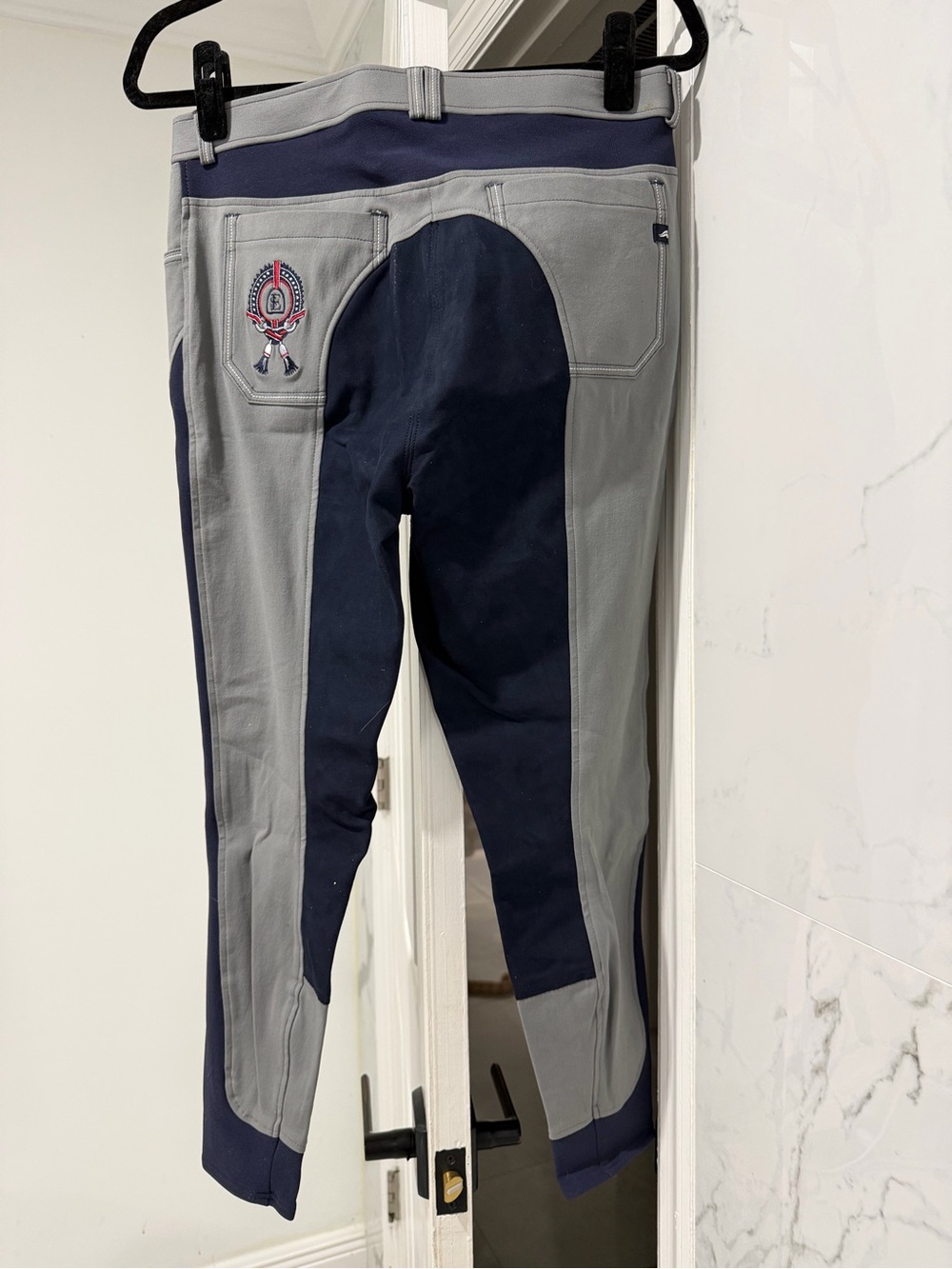 Eurostar women’sEquestrian Breeches - Navy and Light Gray Riding Pants size12